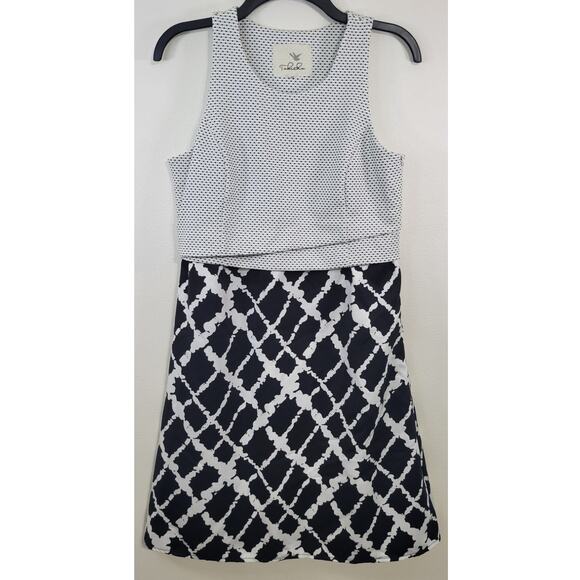 Anthropologie Dress Womens Size 8 Tabitha Quilted Layered Timeless Corpcore - Picture 1 of 7